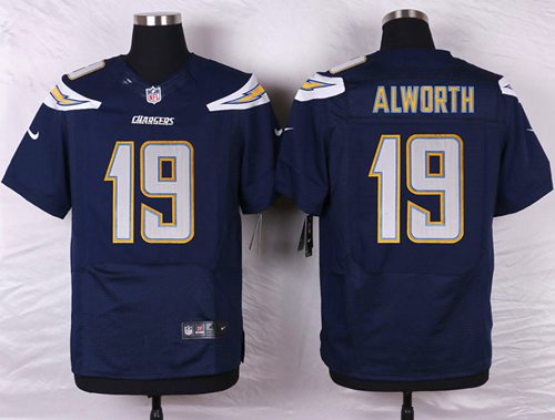 Nike San Diego Chargers 19 Lance Alworth Navy Blue Team Color Mens Stitched Nfl New Elite Jersey