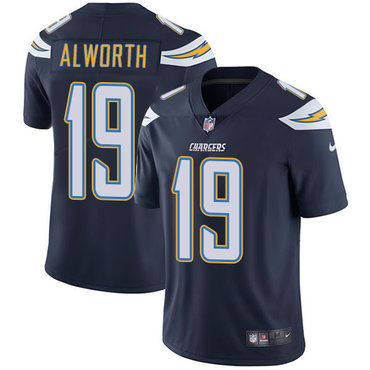 Nike San Diego Chargers 19 Lance Alworth Navy Blue Team Color Mens Stitched Nfl Vapor Untouchable Limited Jersey