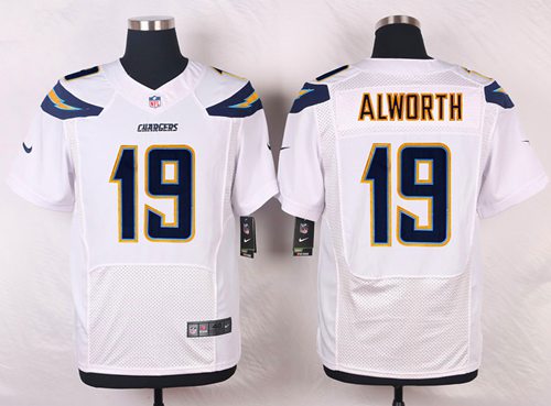 Nike San Diego Chargers 19 Lance Alworth White Mens Stitched Nfl New Elite Jersey