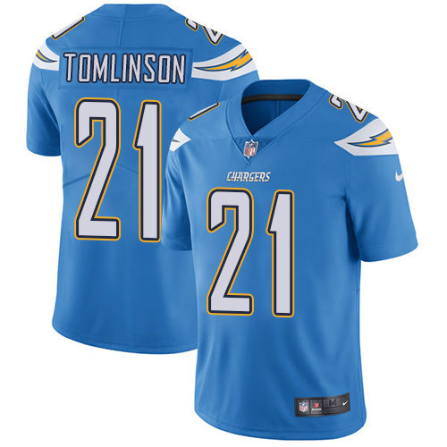 Nike San Diego Chargers 21 Ladainian Tomlinson Electric Blue Alternate Mens Stitched Nfl Vapor Untouchable Limited Jersey