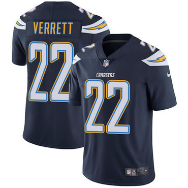 Nike San Diego Chargers 22 Jason Verrett Navy Blue Team Color Mens Stitched Nfl Vapor Untouchable Limited Jersey