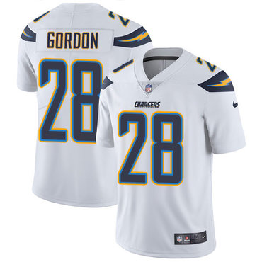 Nike San Diego Chargers 28 Melvin Gordon White Mens Stitched Nfl Vapor Untouchable Limited Jersey