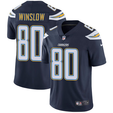 Nike San Diego Chargers 80 Kellen Winslow Navy Blue Team Color Mens Stitched Nfl Vapor Untouchable Limited Jersey
