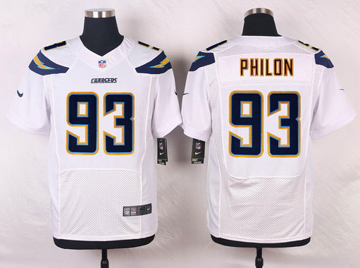 Nike San Diego Chargers 93 Darius Philon White Road Nfl Nike Elite Jersey