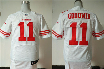 Nike San Francisco 49ers 11 Marquise Goodwin White Mens Stitched Nfl Elite Jersey
