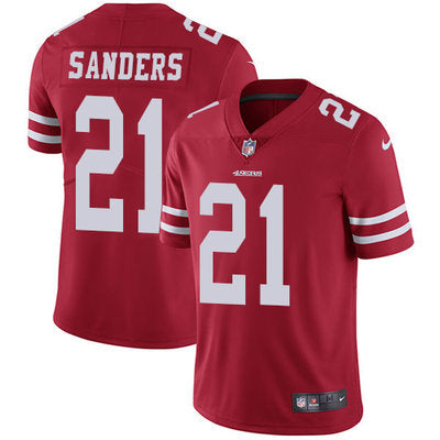 Nike San Francisco 49ers 21 Deion Sanders Red Team Color Mens Stitched Nfl Vapor Untouchable Limited Jersey