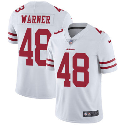 Nike San Francisco 49ers 48 Fred Warner White Mens Stitched Nfl Vapor Untouchable Limited Jersey