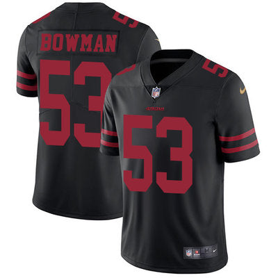 Nike San Francisco 49ers 53 Navorro Bowman Black Alternate Mens Stitched Nfl Vapor Untouchable Limited Jersey