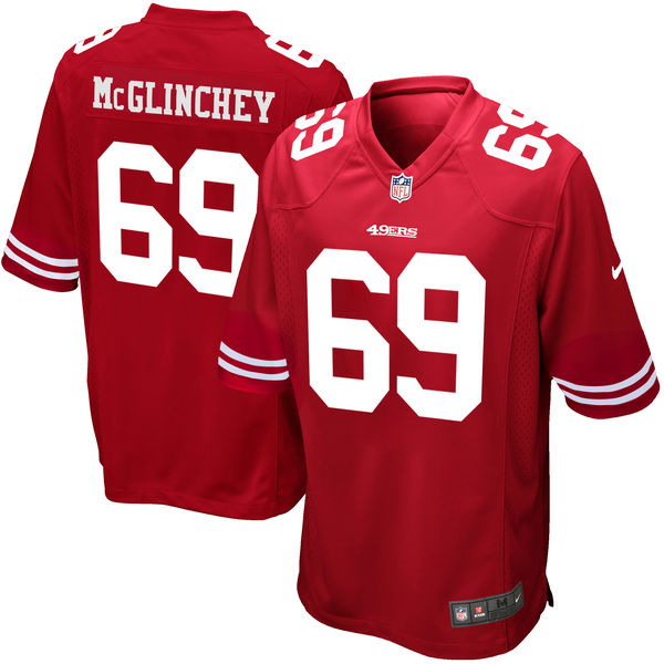 Nike San Francisco 49ers 69 Mike Mcglinchey Red 2018 Nfl Draft Pick Elite Jersey