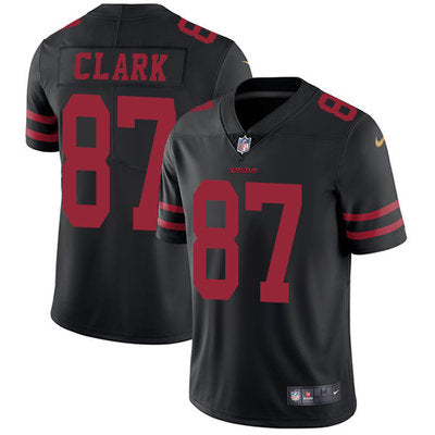 Nike San Francisco 49ers 87 Dwight Clark Black Alternate Mens Stitched Nfl Vapor Untouchable Limited Jersey