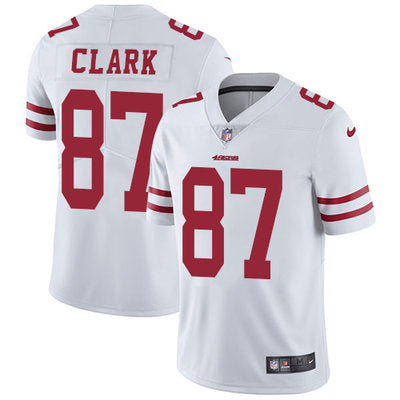 Nike San Francisco 49ers 87 Dwight Clark White Mens Stitched Nfl Vapor Untouchable Limited Jersey