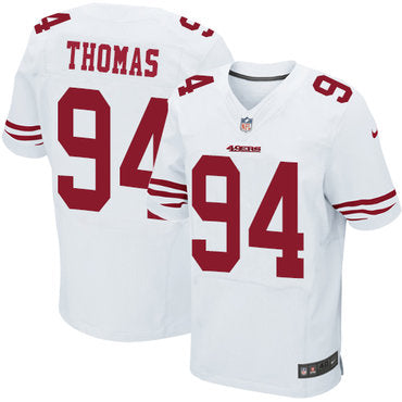 Nike San Francisco 49ers 94 Solomon Thomas White Mens Stitched Nfl Elite Jersey