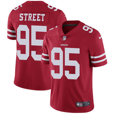 Nike San Francisco 49ers 95 Kentavius Street Red Team Color Mens Stitched Nfl Vapor Untouchable Limited Jersey