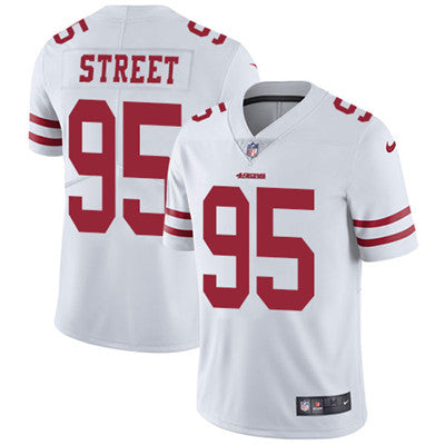 Nike San Francisco 49ers 95 Kentavius Street White Mens Stitched Nfl Vapor Untouchable Limited Jersey
