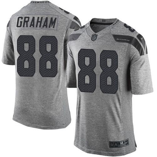 Nike Seahawks 88 Jimmy Graham Gray Mens Stitched Nfl Limited Gridiron Gray Jersey