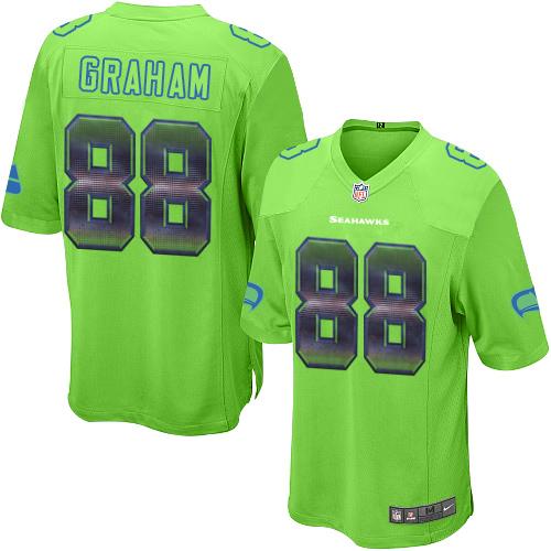 Nike Seahawks 88 Jimmy Graham Green Alternate Mens Stitched Nfl Limited Strobe Jersey