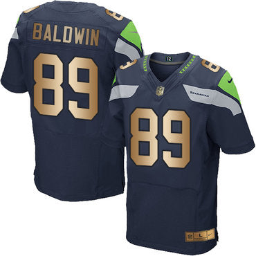 Nike Seahawks 89 Doug Baldwin Steel Blue Team Color Mens Stitched Nfl Elite Gold Jersey