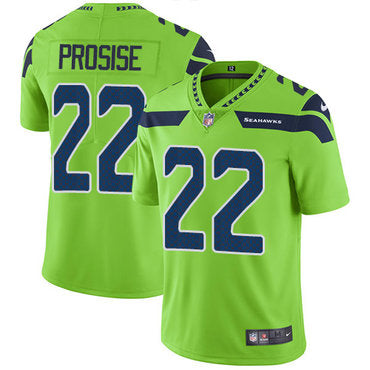Nike Seattle Seahawks 22 C J Prosise Green Mens Stitched Nfl Limited Rush Jersey