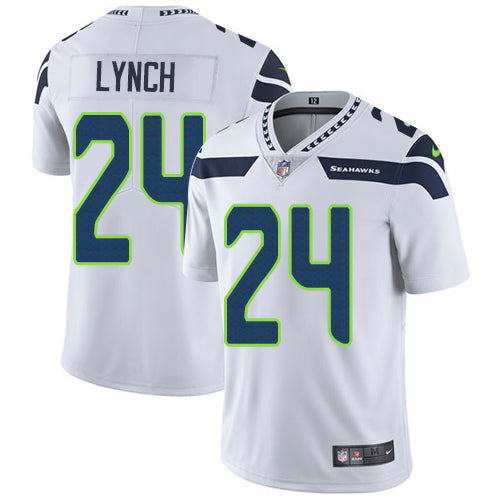 Nike Seattle Seahawks 24 Marshawn Lynch White Mens Stitched Nfl Vapor Untouchable Limited Jersey