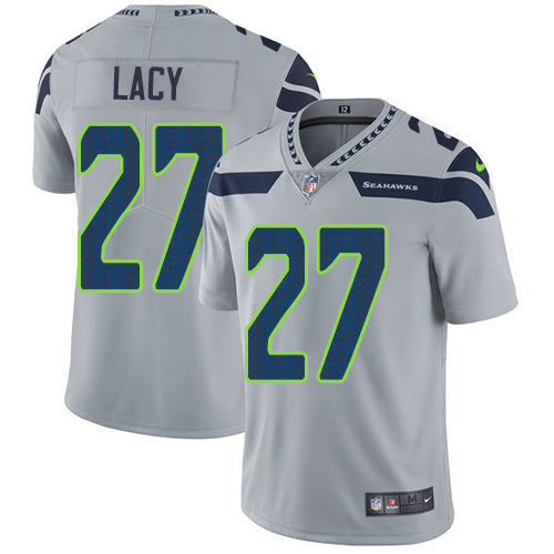 Nike Seattle Seahawks 27 Eddie Lacy Grey Alternate Mens Stitched Nfl Vapor Untouchable Limited Jersey
