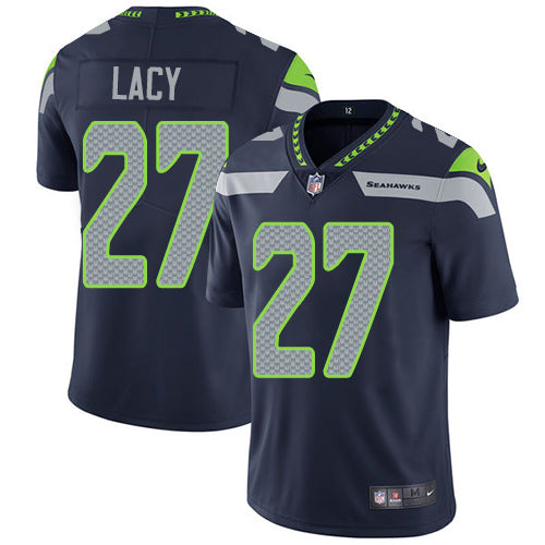 Nike Seattle Seahawks 27 Eddie Lacy Steel Blue Team Color Mens Stitched Nfl Vapor Untouchable Limited Jersey
