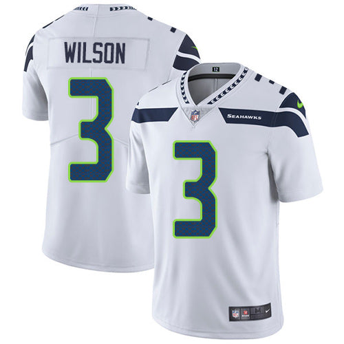 Nike Seattle Seahawks 3 Russell Wilson White Mens Stitched Nfl Vapor Untouchable Limited Jersey
