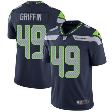 Nike Seattle Seahawks 49 Shaquem Griffin Steel Blue Team Color Mens Stitched Nfl Vapor Untouchable Limited Jersey