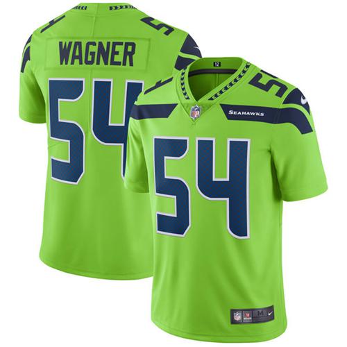 Nike Seattle Seahawks 54 Bobby Wagner Green Mens Stitched Nfl Limited Rush Jersey