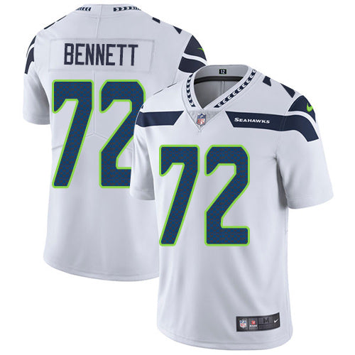 Nike Seattle Seahawks 72 Michael Bennett White Mens Stitched Nfl Vapor Untouchable Limited Jersey