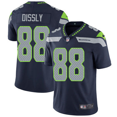 Nike Seattle Seahawks 88 Will Dissly Steel Blue Team Color Mens Stitched Nfl Vapor Untouchable Limited Jersey