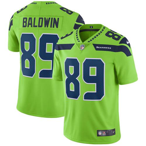 Nike Seattle Seahawks 89 Doug Baldwin Green Mens Stitched Nfl Limited Rush Jersey