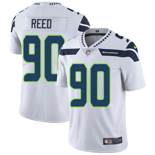Nike Seattle Seahawks 90 Jarran Reed White Mens Stitched Nfl Vapor Untouchable Limited Jersey