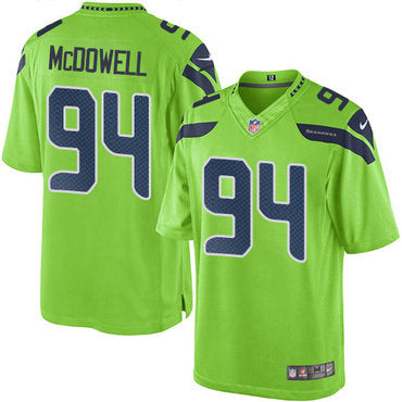 Nike Seattle Seahawks 94 Malik Mcdowell Green Mens Stitched Nfl Limited Rush Jersey
