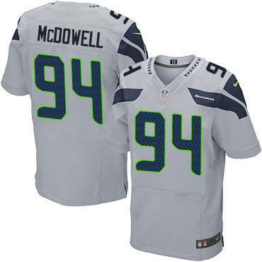 Nike Seattle Seahawks 94 Malik Mcdowell Grey Alternate Mens Stitched Nfl Elite Jersey