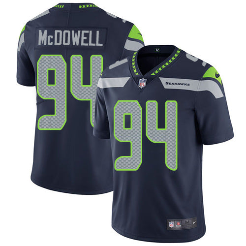 Nike Seattle Seahawks 94 Malik Mcdowell Steel Blue Team Color Mens Stitched Nfl Vapor Untouchable Limited Jersey