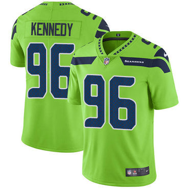 Nike Seattle Seahawks 96 Cortez Kennedy Green Mens Stitched Nfl Limited Rush Jersey