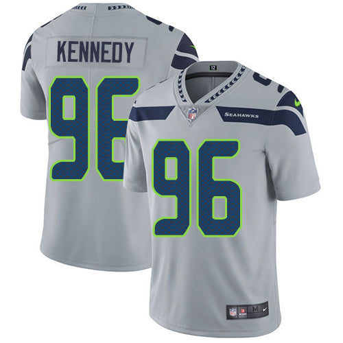 Nike Seattle Seahawks 96 Cortez Kennedy Grey Alternate Mens Stitched Nfl Vapor Untouchable Limited Jersey