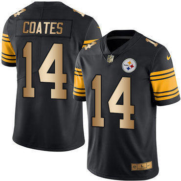 Nike Steelers 14 Sammie Coates Black Mens Stitched Nfl Limited Gold Rush Jersey
