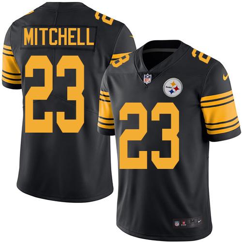 Nike Steelers 23 Mike Mitchell Black Mens Stitched Nfl Limited Rush Jersey