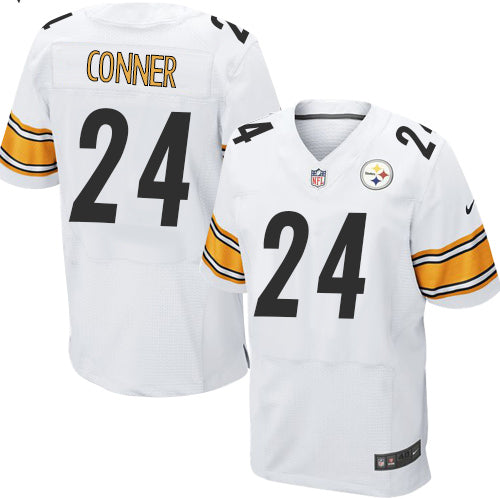 Nike Steelers 24 James Conner White Mens Stitched Nfl Elite Jersey