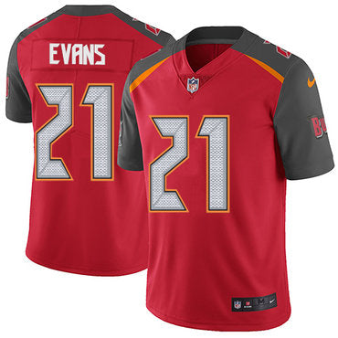 Nike Tampa Bay Buccaneers 21 Justin Evans Red Team Color Mens Stitched Nfl Vapor Untouchable Limited Jersey
