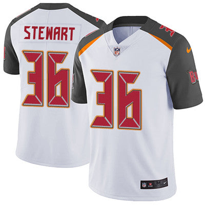 Nike Tampa Bay Buccaneers 36 Mj Stewart White Mens Stitched Nfl Vapor Untouchable Limited Jersey