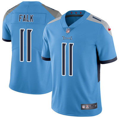 Nike Tennessee Titans 11 Luke Falk Light Blue Team Color Mens Stitched Nfl Vapor Untouchable Limited Jersey