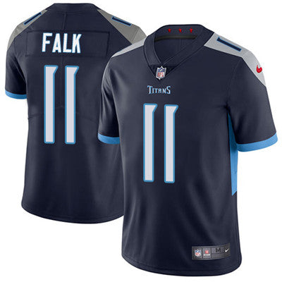 Nike Tennessee Titans 11 Luke Falk Navy Blue Alternate Mens Stitched Nfl Vapor Untouchable Limited Jersey