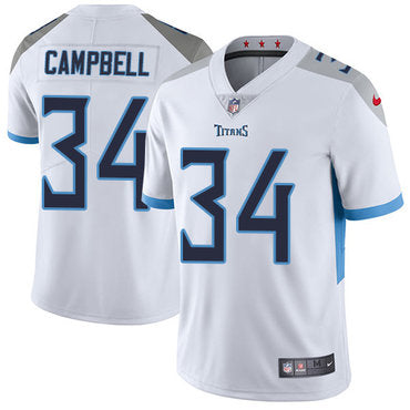 Nike Tennessee Titans 34 Earl Campbell White Mens Stitched Nfl Vapor Untouchable Limited Jersey