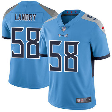 Nike Tennessee Titans 58 Harold Landry Light Blue Team Color Mens Stitched Nfl Vapor Untouchable Limited Jersey