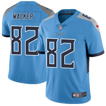 Nike Tennessee Titans 82 Delanie Walker Light Blue Team Color Mens Stitched Nfl Vapor Untouchable Limited Jersey