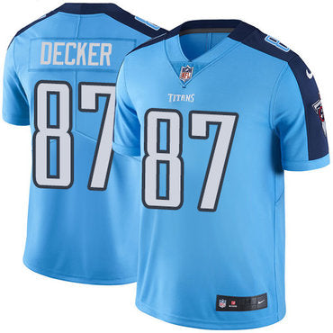 Nike Tennessee Titans 87 Eric Decker Light Blue Team Color Mens Stitched Nfl Vapor Untouchable Limited Jersey