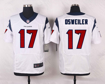 Nike Texans 17 Brock Osweiler White Mens Stitched Nfl Elite Jersey