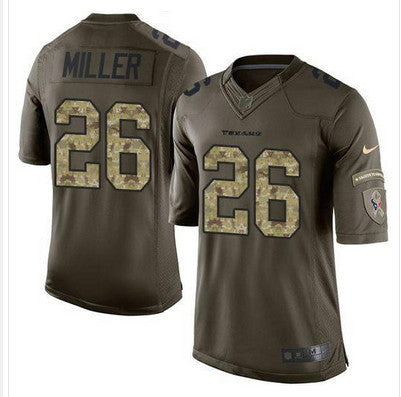Nike Texans 26 Lamar Miller Green Mens Stitched Nfl Limited Salute To Service Jersey